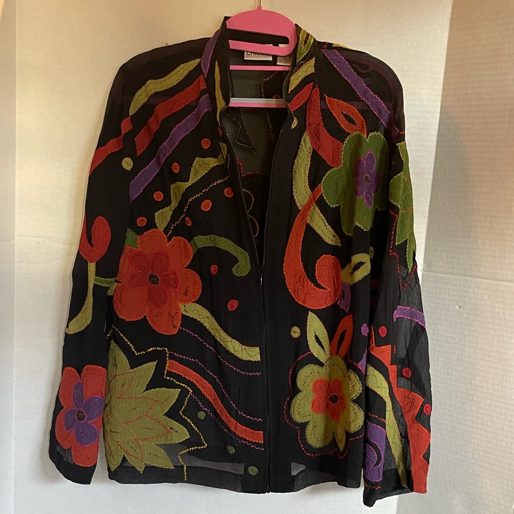 Womens Chicos Zip up Dressy All Season Top